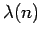 $ \lambda(n)$